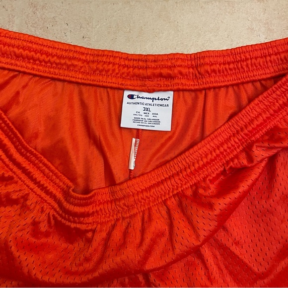 Champion Men's Orange Athletic Shorts NWOT 3XL - Picture 3 of 4